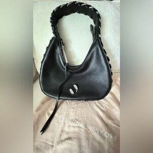 Rebecca Minkoff Whip Chain Black Leather Hobo Bag